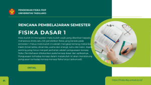 Mata Kuliah Fisika Dasar 1