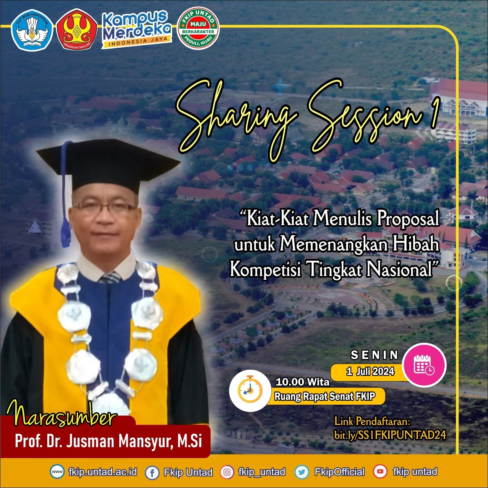 Strategi Sukses Raih Hibah Penelitian: Prof. Dr. Jusman Mansyur Berbagi Tips di FKIP